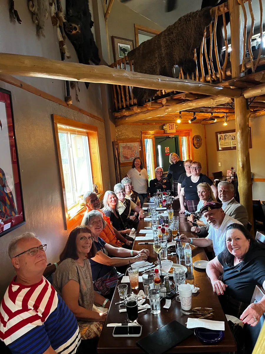 Dinner with the Clan during the Grandfather Mountain Highland Games, July 2024